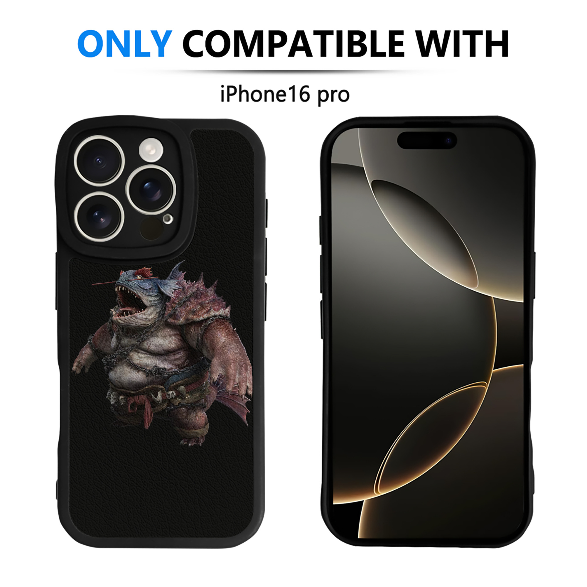 （画像用） Ne Zha 2 ナタ 魔童の大暴れ 【iPhone 16シリーズ対応】シリコンスマホケース（レザー調） 材質：シリコン